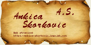 Ankica Skorković vizit kartica